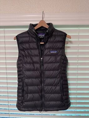 Patagonia Black Down Sweater Vest - Sleeveless Insulated
